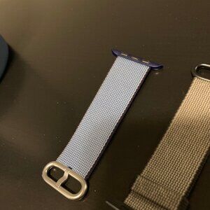 Blue Woven Nylon Adjustable Band for Apple Watch
